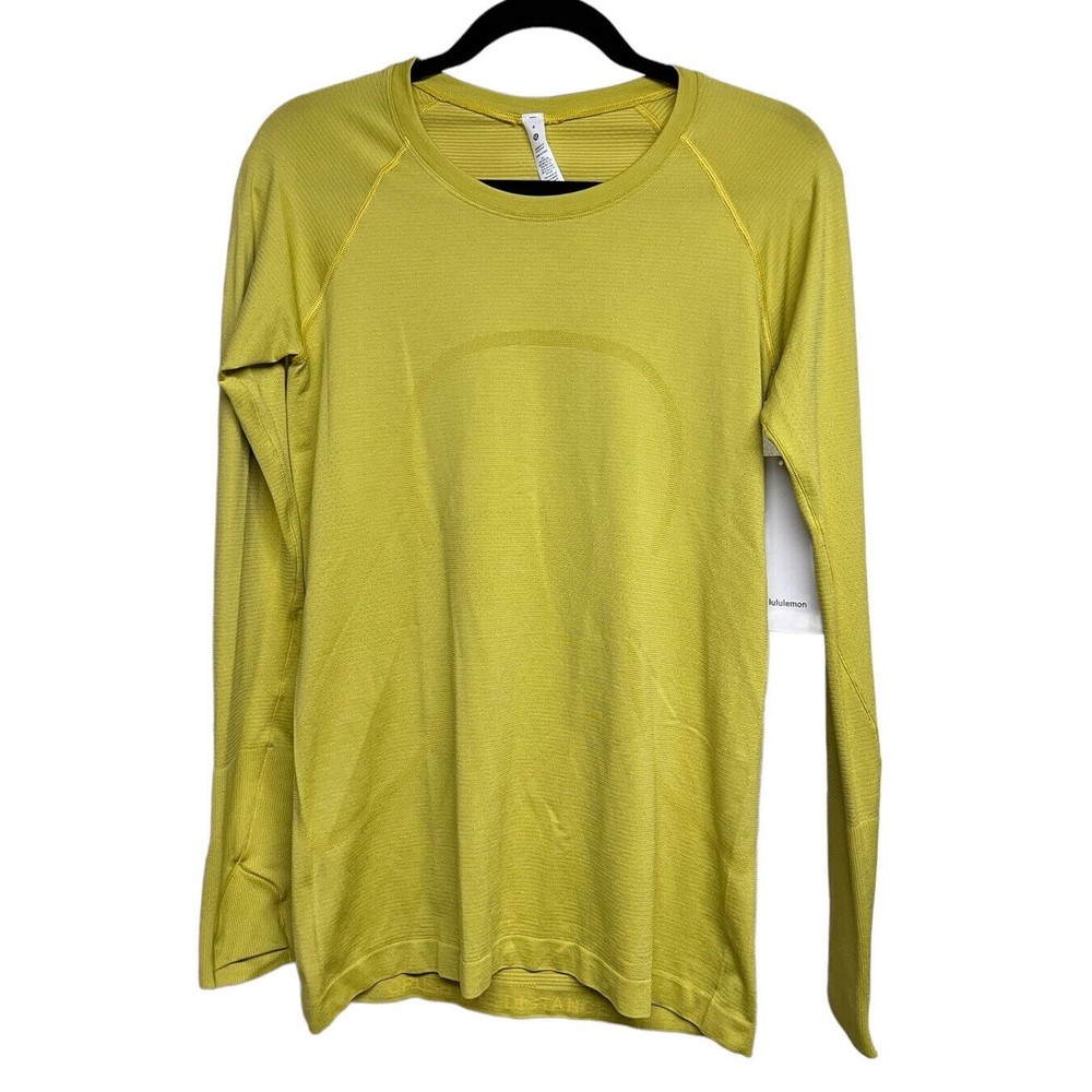 NWT Lululemon Swiftly Tech‎ Long Sleeve YLWP Yellow Pear Size 8